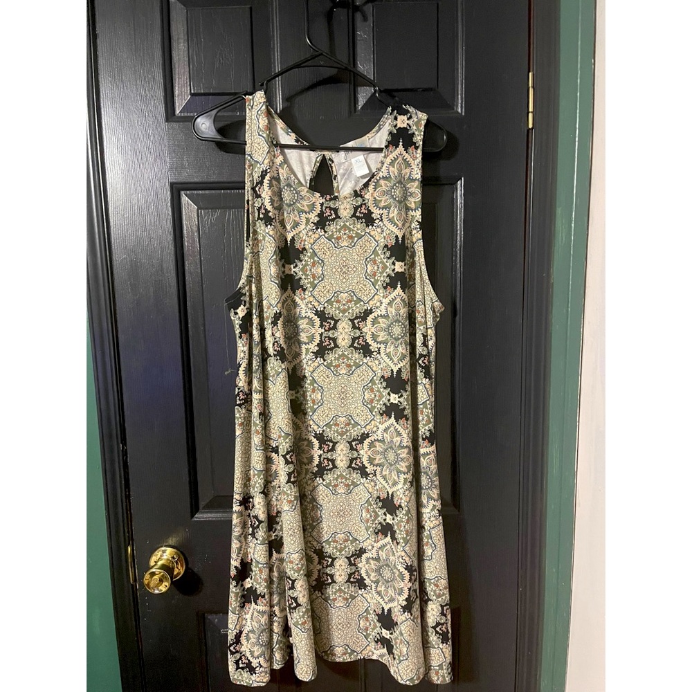 Printed Sleeveless Dress